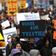The Green New Deal calls for the honoring of all treaties.